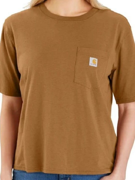 Carhartt T-Shirt Εργασίας Καφέ