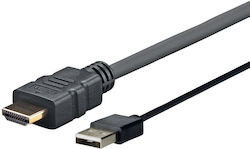 Vivolink PROHDMIUSB5 HDMI De Sex Masculin - USB-A De Sex Masculin 5m Negru