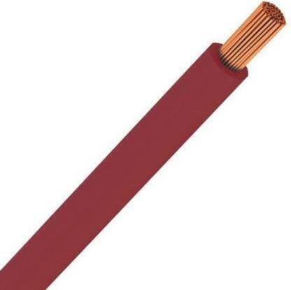 Eurolamp Netzkabel Typ NYAF mit Kabeleigenschaften 1x1mm² in Rote Farbe 1m