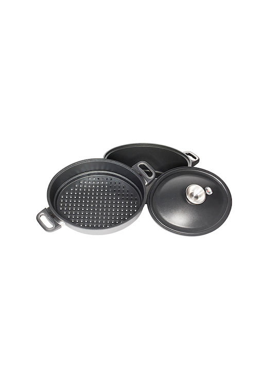 AMT Gastroguss Βαθιά Κατσαρόλα από Αλουμίνιο 6.3lt / 24cm
