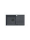 GraniteQ Drop-In Sink Synthetic Granite W78xD45cm Gray