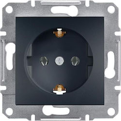 Schneider Electric Asfora Power Socket Gray 1pcs