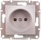 Schneider Electric Единичен Мортис Πρίζα Ρεύματος Сребрист 1бр