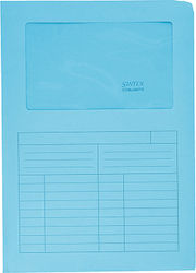 Blasetti Folder Transparent for Paper A4 Light Blue 50pcs