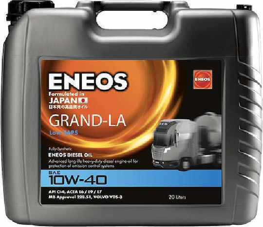 Eneos Grand-LA Συνθετικό Λάδι Αυτοκινήτου 10W-40 20lt