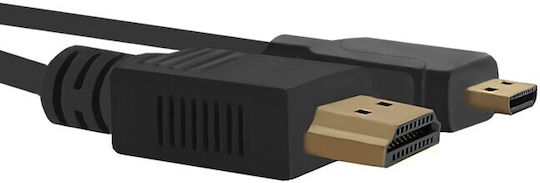 Qoltec Кабел HDMI Мъжки - Микро HDMI Мъжки 1.5м Черен