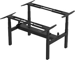 ErgoAction Action Desk Duo Πτυσσόμενη Βάση Τραπεζιού Μεταλλική Μαύρο 180x60x62.5cm