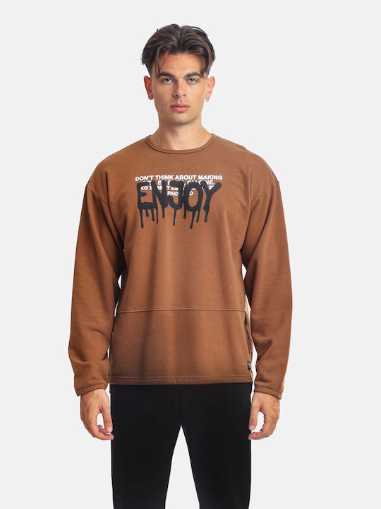 Paco & Co Herren Sweatshirt brown