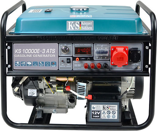 Könner & Söhnen Trifazică Generator Petrol cu Autostart și Putere Maximă 10kVA