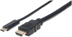 IC Intracom 152235 HDMI Male - USB-C Male 1m Black