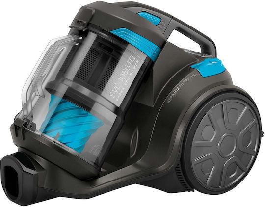Sencor SVC 1086TQ Ηλεκτρική Σκούπα 700W με Κάδο 3.5lt Γαλάζια