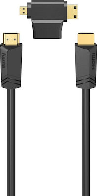 HAMA Kabel HDMI-Stecker - HDMI-Stecker 1.5m Schwarz