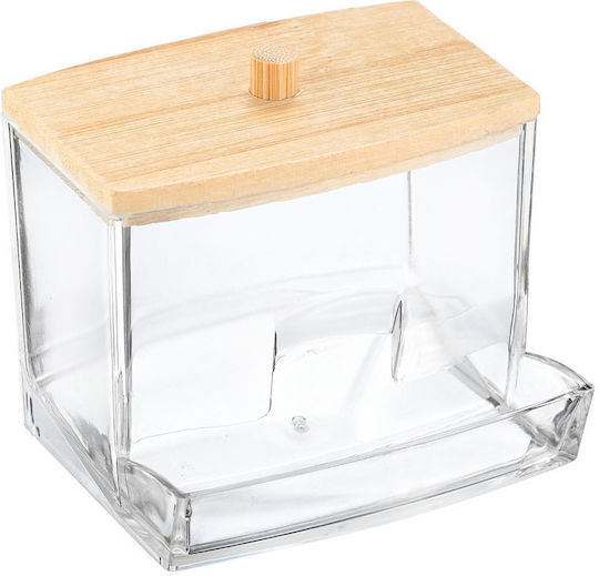 Badezimmerboxen und -körbe Bamboo Baumwolle/Abstriche Etui 9x7.5x7 Deckel Badezimmerboxen und -körbe Bamboo Baumwolle/Abstriche Etui 9x7.5x7 Deckel