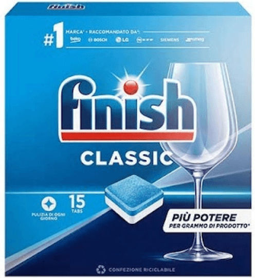 Finish Classic 15 Κάψουλες Πλυντηρίου Πιάτων 202.5gr