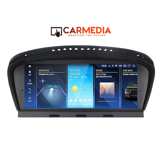 Carmedia Car Audio System for BMW Series 5 / Series 3 2008-2011 (Bluetooth/USB/WiFi/GPS/Apple-Carplay/Android-Auto) with Touch Screen 8.8"