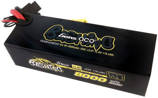 Gens Ace Bashing Μπαταρία Li-Po 14.8V 8000mAh 100C 4S EC5 για Τηλεκατευθυνόμενο