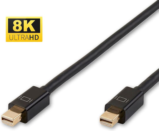Microconnect Cablu mini DisplayPort de sex masculin - mini DisplayPort de sex masculin 1m Negru (MDPMDP1BV1.4)