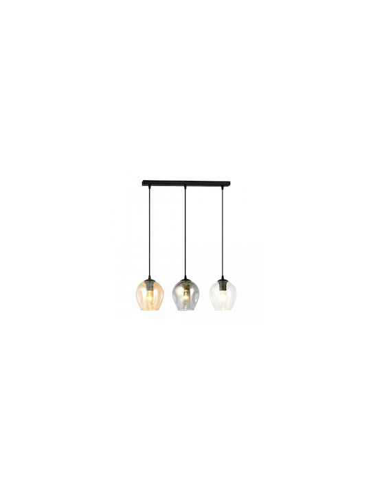 Emibig Pendant Light Three-Light Rail for Socket E27 Multicolour