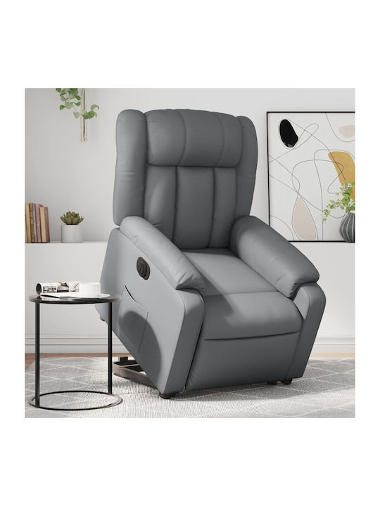Relax Armchair with Footstool from Leatherette ...