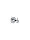 Verdi Sigma Single Wall-Mounted Bathroom Hook Silver
