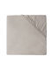 Jollein Baby Sheet Crib Cotton Fitted Beige 140x70cm