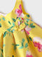 Abel & Lula Kids Dress Floral Sleeveless Yellow