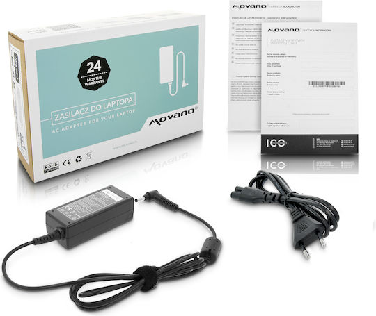 Movano Laptop Charger 45W 20V 2.3A for Lenovo with Detachable Power Cable