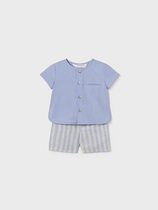 Mayoral Kids Set with Shorts Summer 2pcs Light Blue