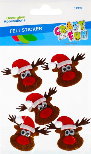 Craft with Fun Ren Din Țesătură 5 Bucăți