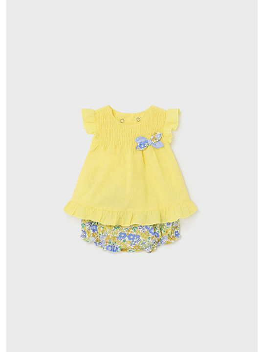 Mayoral Kids Set with Shorts Summer 2pcs yellow