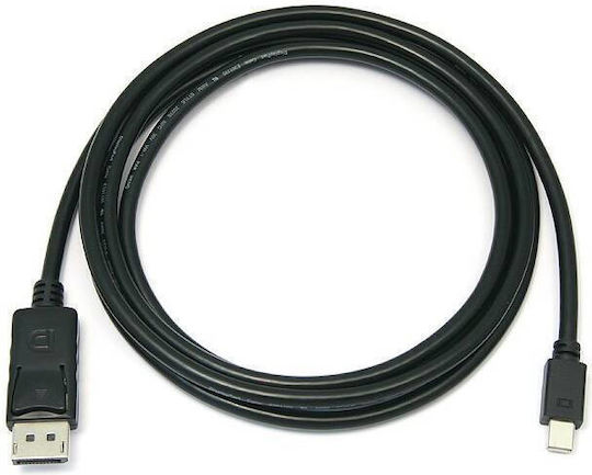 PremiumCord Cable DisplayPort male - mini DisplayPort male 1m Μαύρο (KPORT2-01)