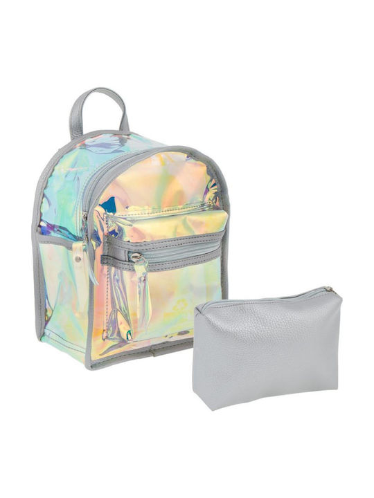 Starpak Glossy Kids Bag Backpack Silver 22cmx17cmcm
