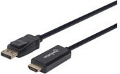 Manhattan Cable DisplayPort male - HDMI male 1.8m Black (153201)