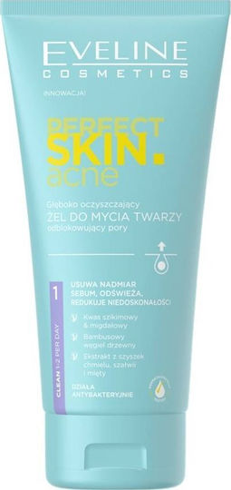 Eveline Perfect Skin Acne Gel Cleansing Face for Acne-Prone Skin 150ml