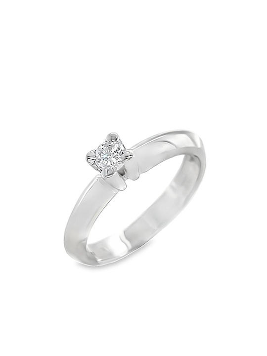 Xryseio Single Stone from White Gold 18K