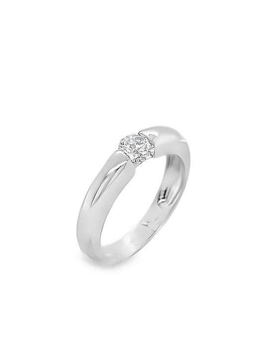 Xryseio Single Stone from White Gold 14K