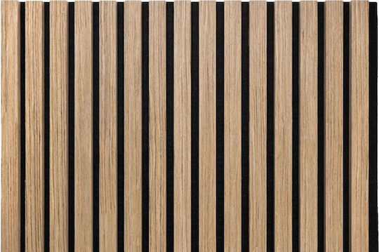 3D Πάνελ Τοίχου από MDF Βιδωτό / με Κόλλα Καφέ 265x60x2εκ.