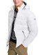 Guess Herren Winter Jacke Lässig Weiß