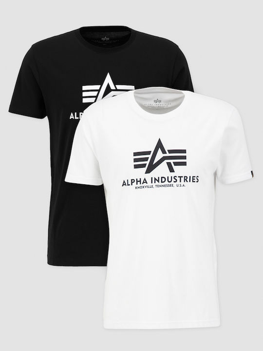 Basic T 2 pack T-shirt Μαύρο