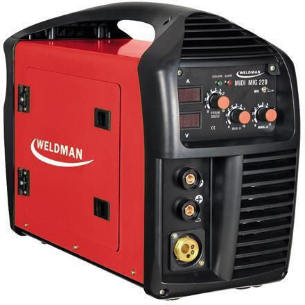 Weldman Ηλεκτροκόλληση Inverter MIG με Μέγιστο Ρεύμα Συγκόλλησης 220A και Κύκλο Εργασίας 35%