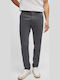Trousers Chino Elastic in Slim Fit Grey