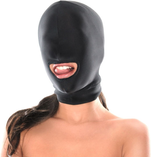 Pipedream FFS Spandex Open Mouth Hood BDSM Mask in Black Color