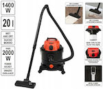 Yato Wet-Dry Vacuum for Dry Dust & Debris 1400W with Waste Container 20lt