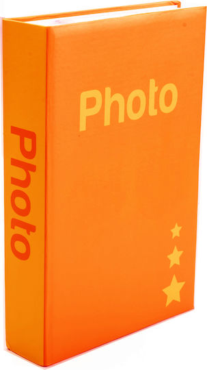 Album for 400 Photos Dimensions 10x15cm Orange 15x10cm