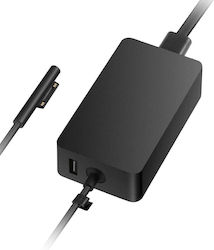 Microsoft Surface 65W 15V με Αποσπώμενο Καλώδιο