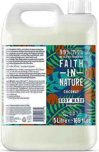 Faith in Nature Gel De Duș Cu Miros De Nucă De Cocos 5000ml