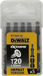 Dewalt Set 5 Schraubendreher-Bits Torx Impact