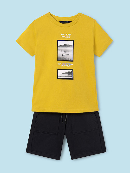 Kinder-Set mit Shorts Sommer 2Stück Yellow Waves