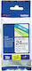 Brother Tze251 Етикетен Филм 8м x 24мм в Черен Цвят Съвместим с Brother TZe/TZ