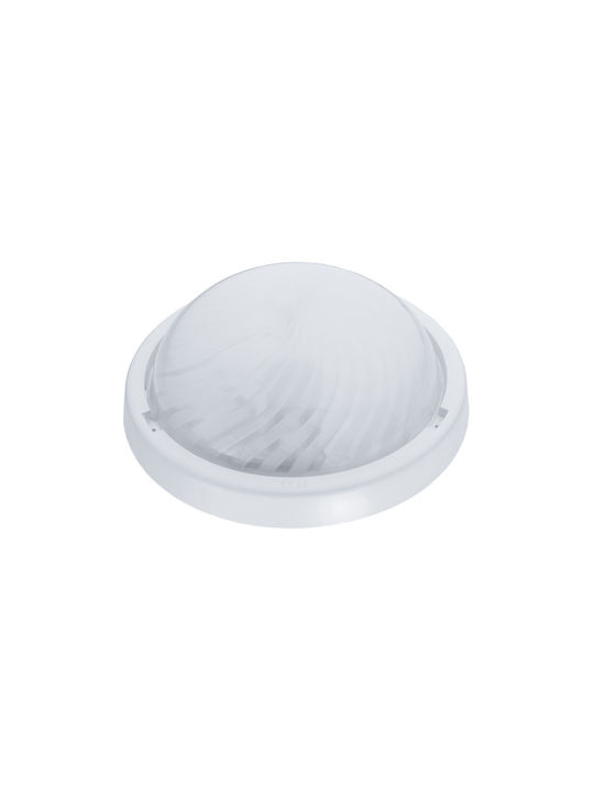 Eurohandel Plafonieră de Exterior cu LED Integrat în Culoare Alb A2215-MP